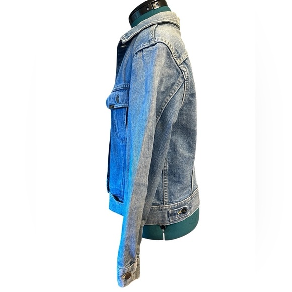 VTG 70s Lee Riders Denim Jean Trucker Jacket PATD 153438 Union Made in USA 36R - Picture 2 of 11